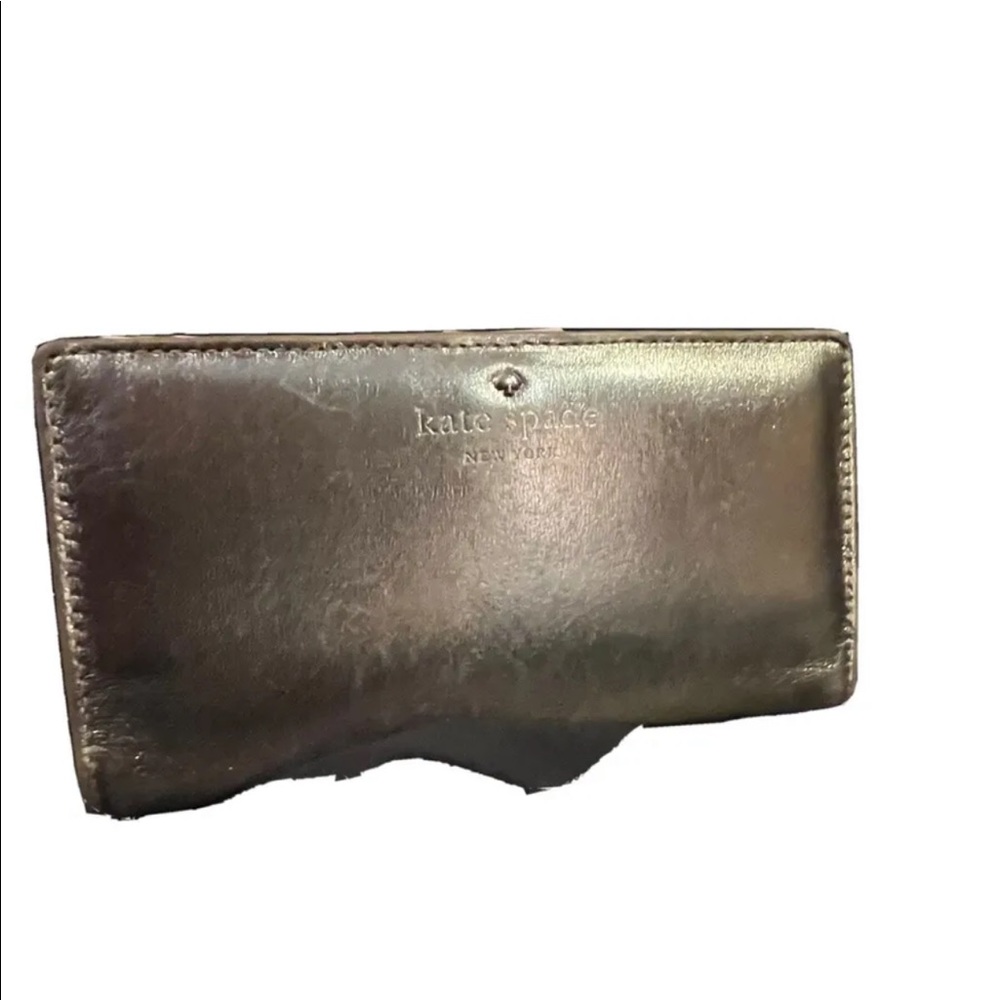 KATE SPADE Pink Metallic wallet /billfold
